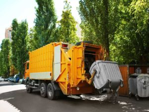 Garbage truck outdoor